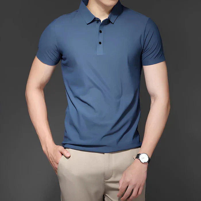 [PAGUE 2 LEVE 4] Camisas Sociais de Seda Gelo Mercure + BRINDES: 3 Bermudas, Relógio e Óculos